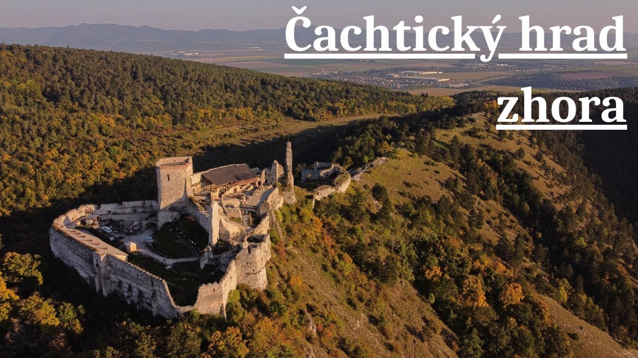 Čachtický hrad zhora 2021 - Slovensko ( HD )