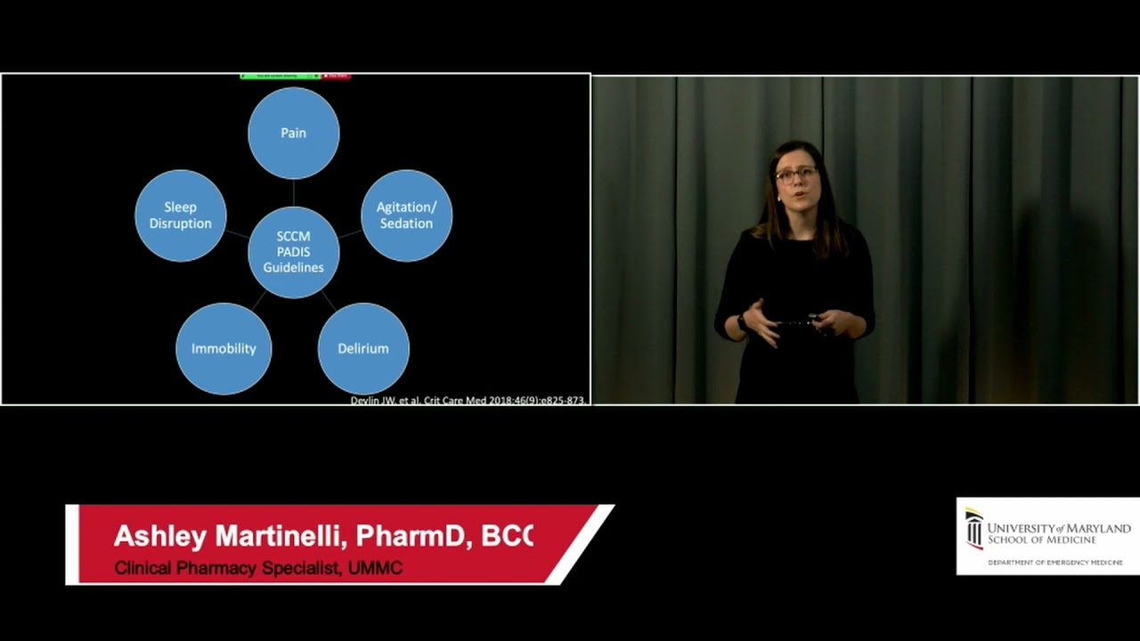 Pearls & Pitfalls in Post-Intubation Analgesia & Sedation--Ashley Martinelli, PharmD, BCCCP