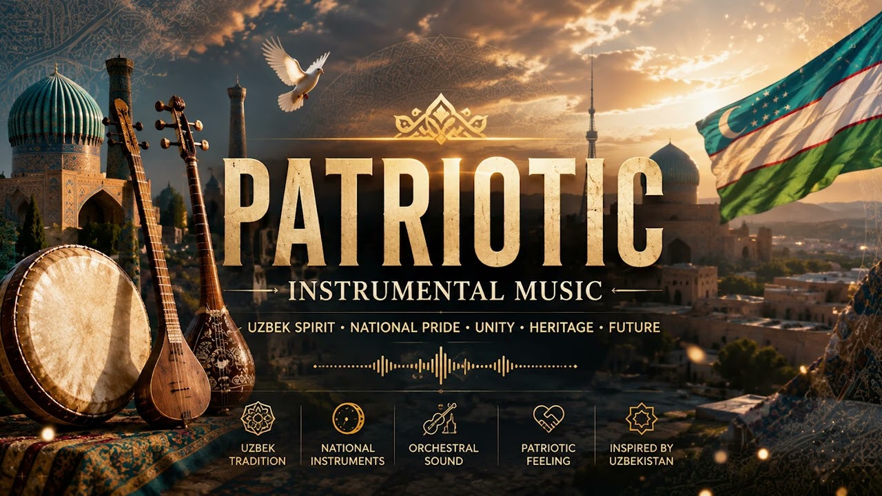 Uzbek Patriotic Instrumental Music 🇺🇿 | Epic Cinematic Orchestra & Traditional Instruments