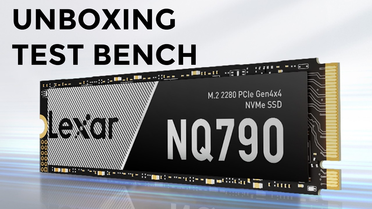 Lexar NQ790 SSD NVME PCIe 4 Unboxing Bench test