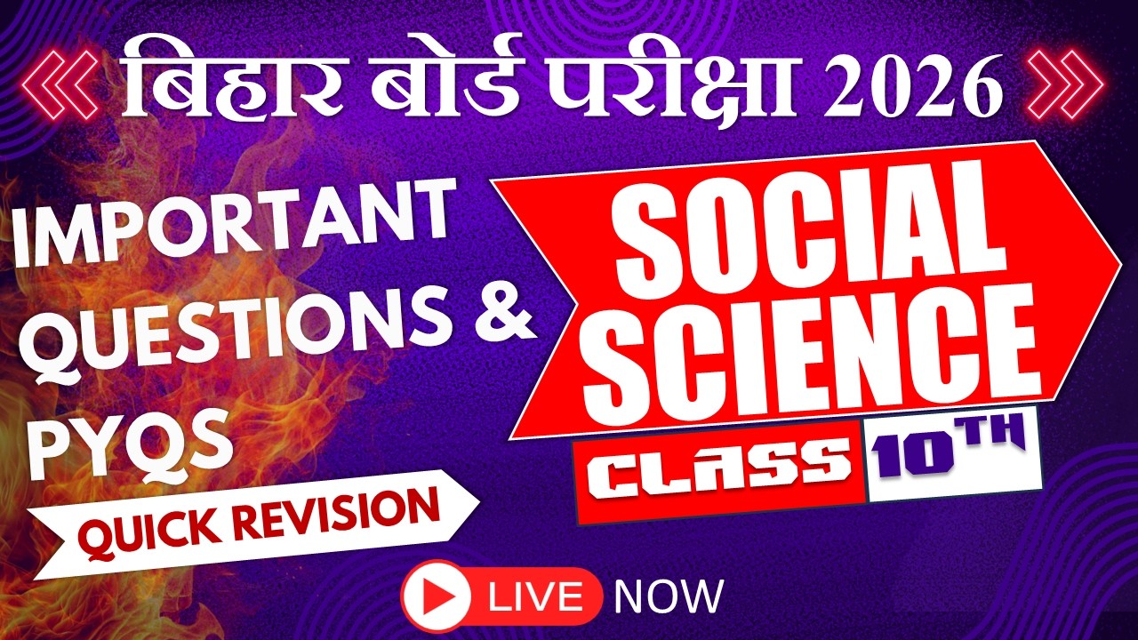 CLASS 10TH | SOCIAL SCIENCE | IMPORTANT QUESTIONS & PYQS |