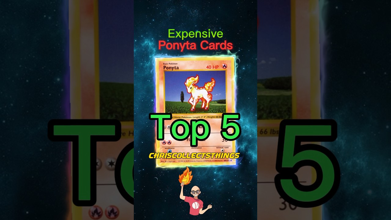 Top 5 EXPENSIVE Ponyta Pokémon Cards 🔥 🐴 