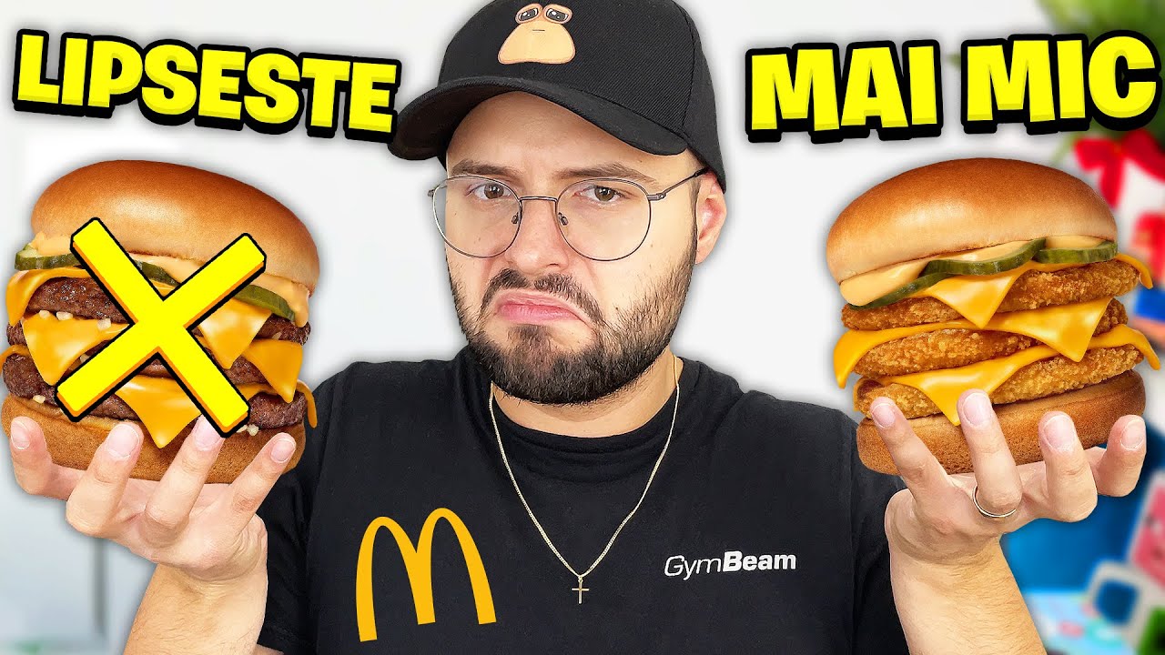 am luat TEAPA cu NOUTATILE McDonald's... Burger LIPSA si unul MAI MIC...