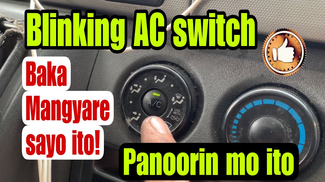 Blinking AC switch Toyota hi ace