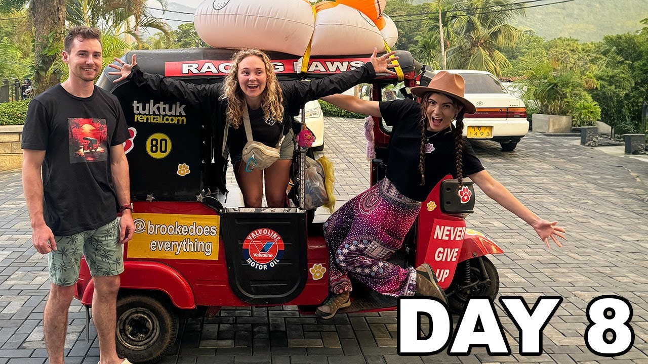 RACING ACROSS AN ENTIRE COUNTRY IN A TUKTUK 🛺  Day 8