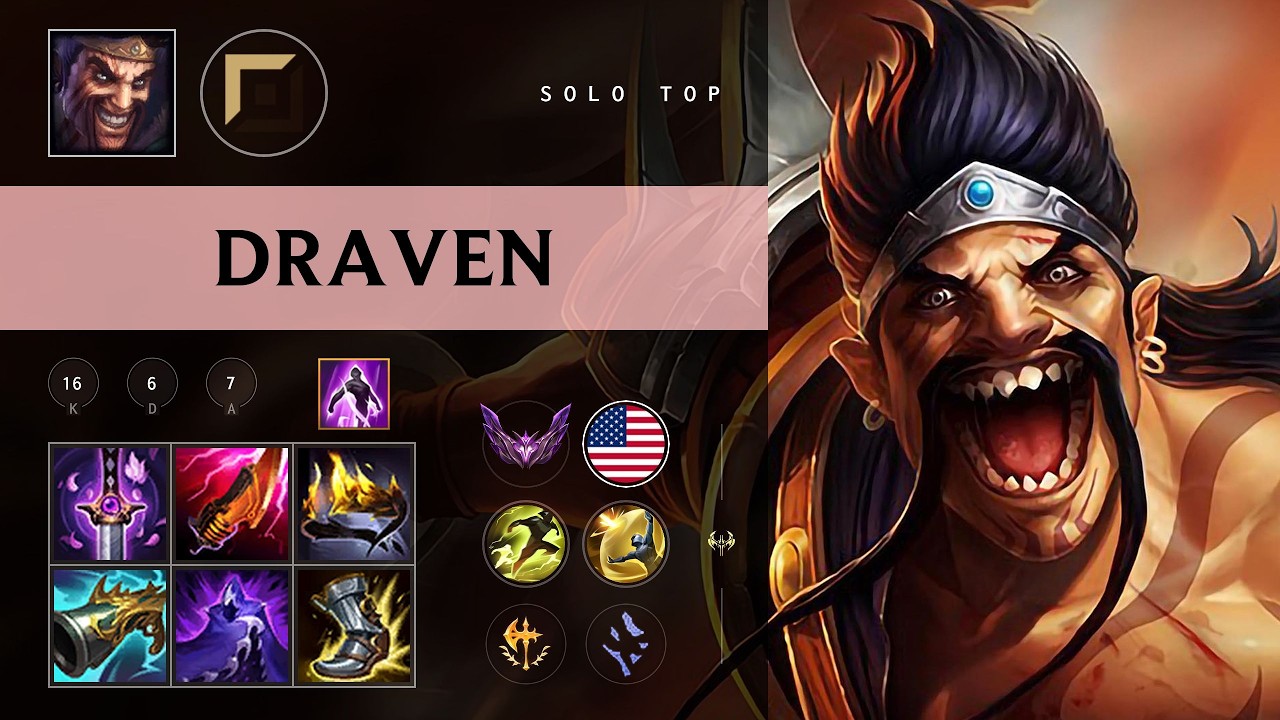 Draven Top vs Varus - NA Master Patch 26.10