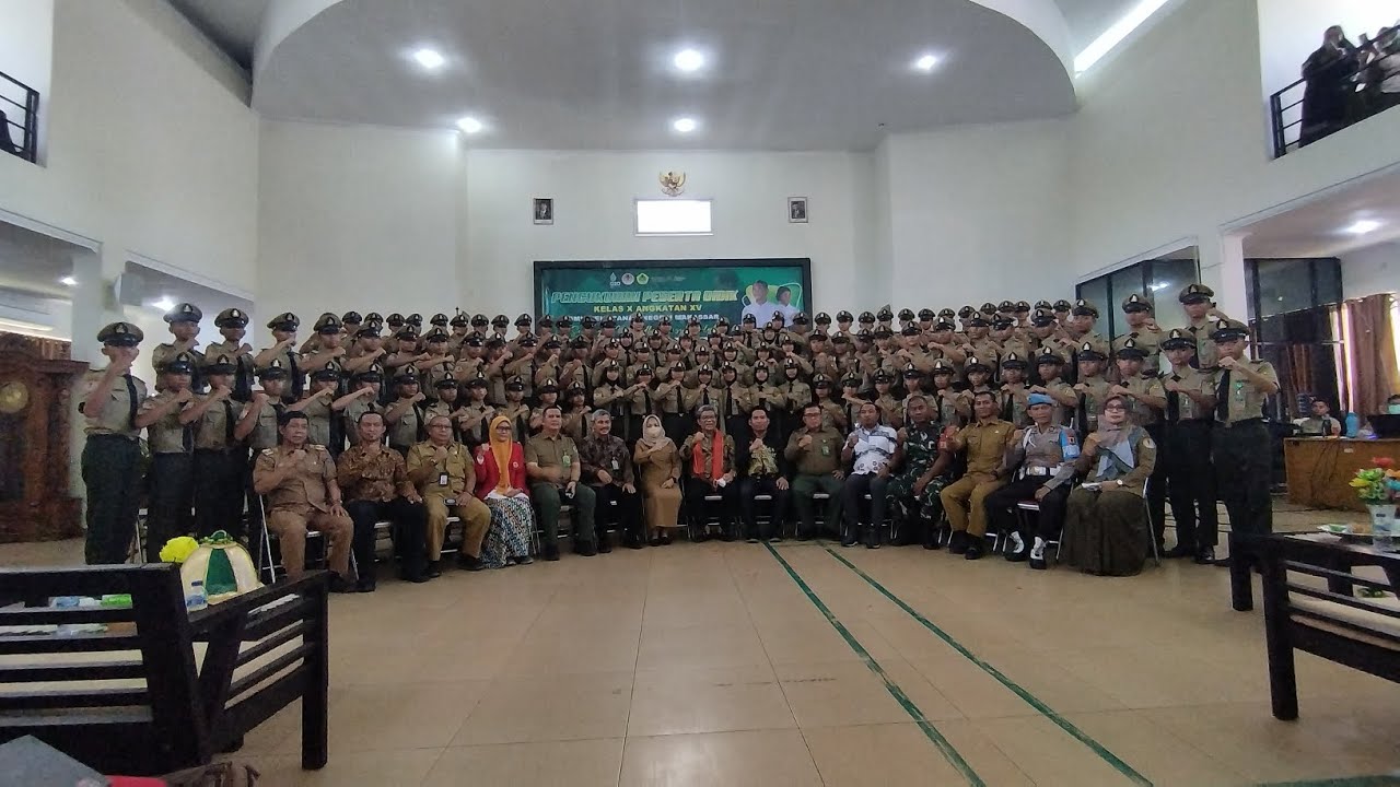 Pengukuhan Siswa SMK Kehutanan Makassar Angkatan XV