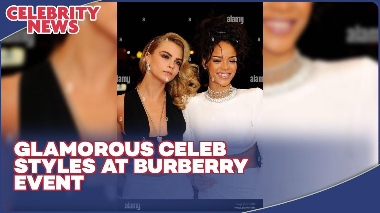 Celebrities Shine at Burberry Store Reopening Event