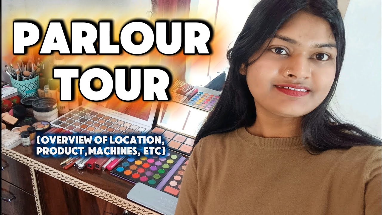 My parlour tour ll address ll product knowledge #monikachaurasiavlog #makeupbymonika#parlourtour