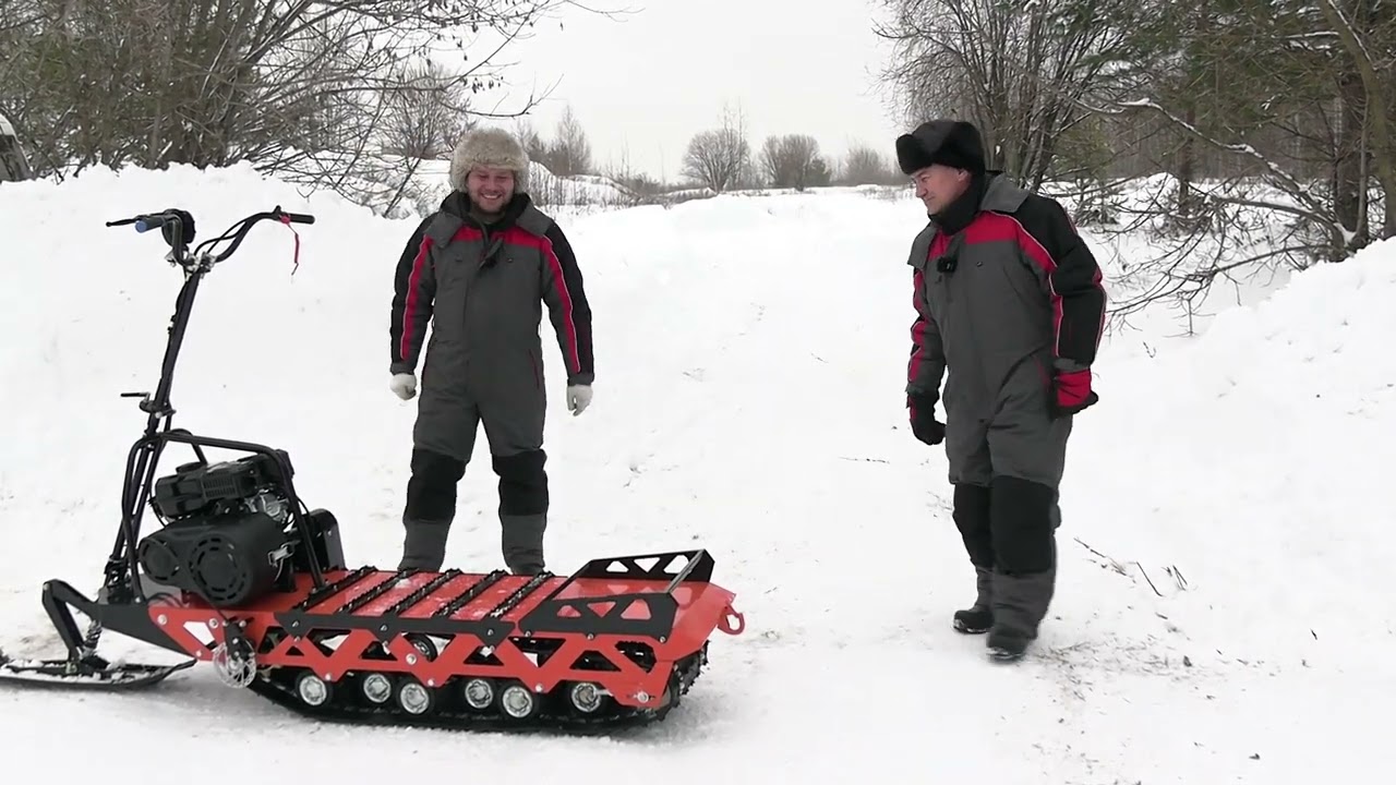 Мотоснегокат СОБОЛЬ (Ижтехмаш). Обзор, покатушки.