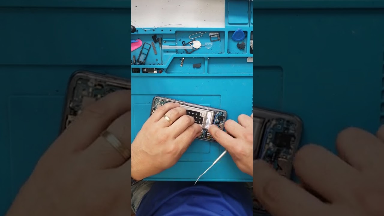 Troca do flex de carga Samsung S9 não carrega.