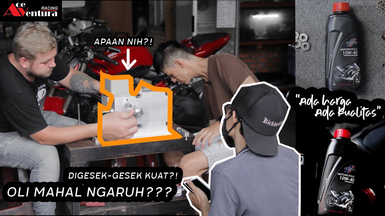 Uji Oli-Oli Mesin Motor Paling Bagus Dan Mahal Salah Satunya Oli Axson