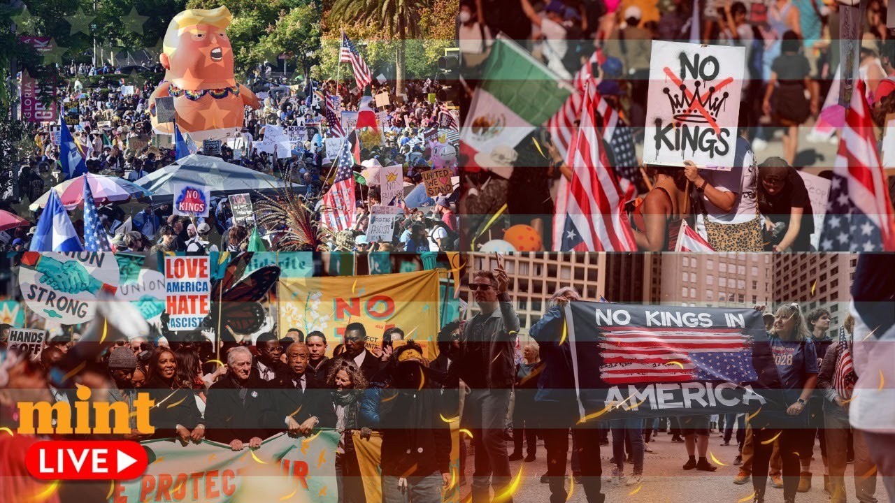 No Kings Protest LIVE | US Streets Erupt As Citizens Rally Against Trump! Democracy at Risk? | Trump