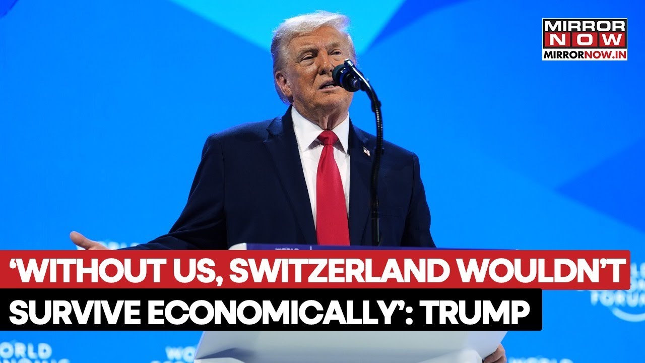 Davos 2026: Trump Says Without The Help Of US Switzerland's Economy Would Have Tanked | Watch