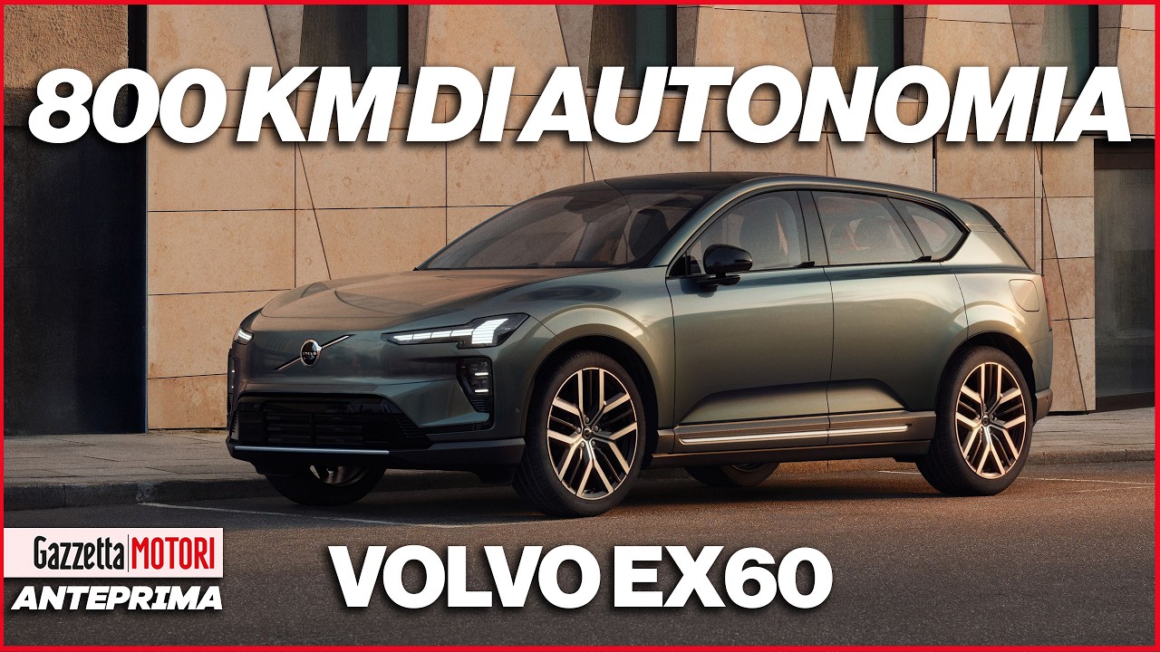 Volvo EX60, debutta il nuovo Suv elettrico da 800 km di autonomia