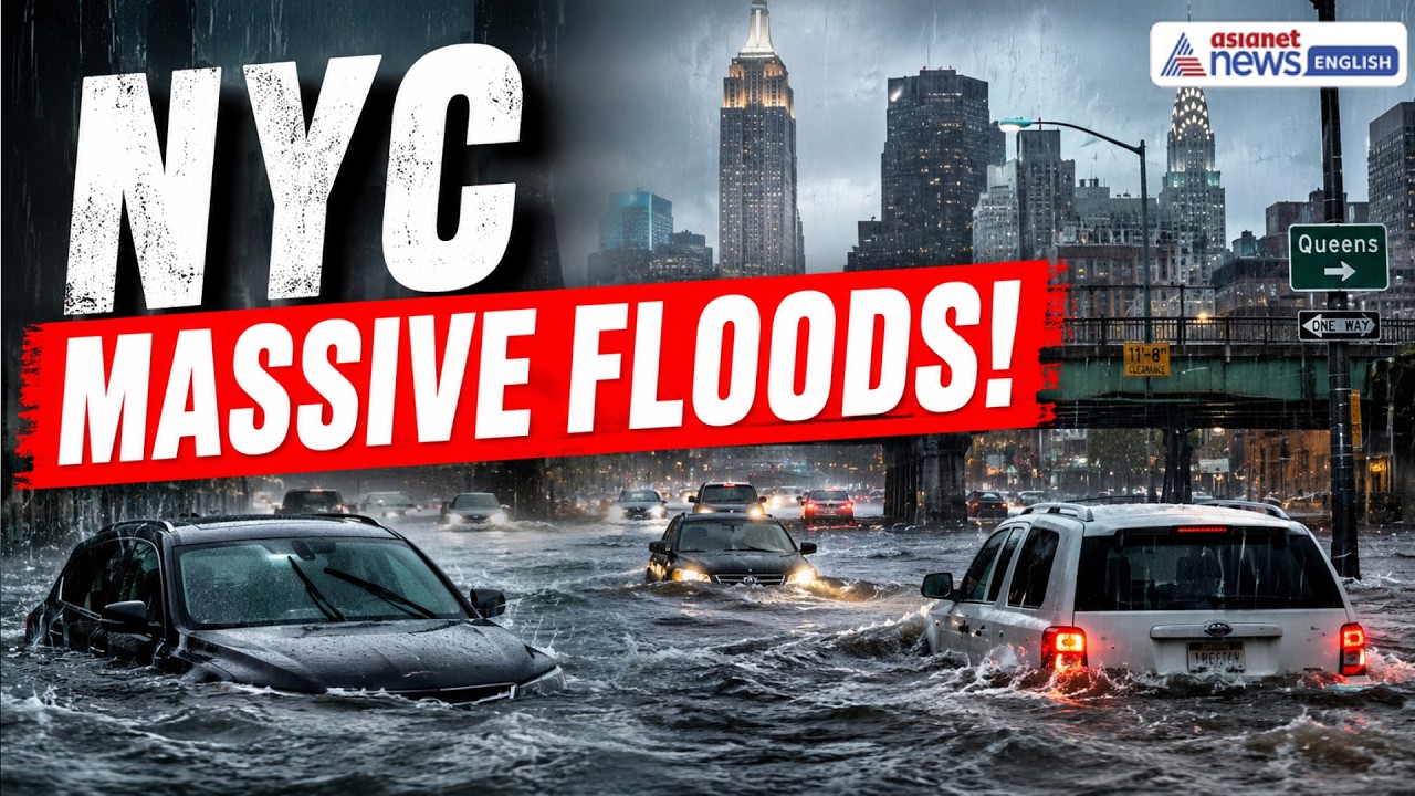 New York City Floods After Heavy Rain | Cars Submerged, Roads Turn Into Rivers | World News