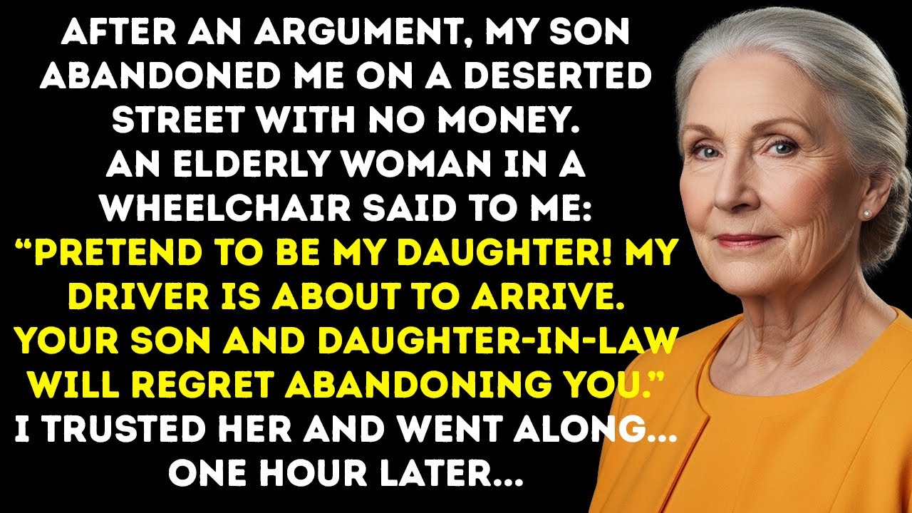“Pretend I’m Your Mother. Your Son Will Regret What He Did,” Said An Old Woman In A Wheelchair.