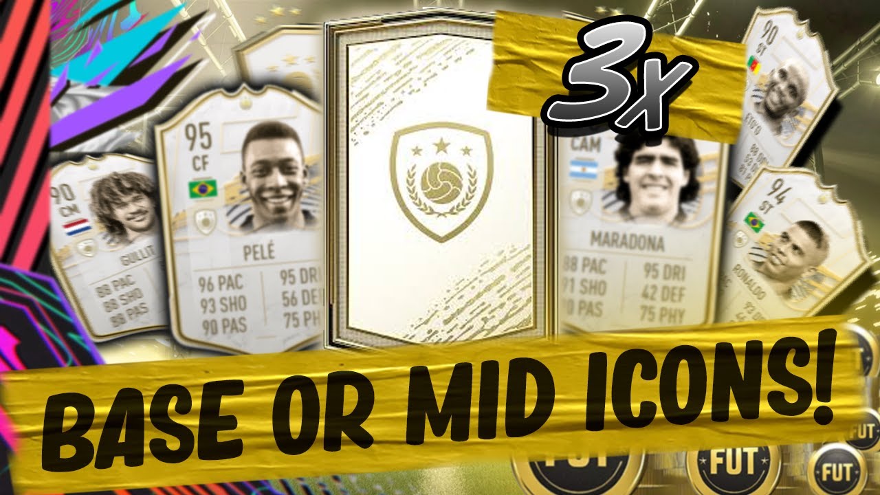 WE PACKED MARADONA! 3x BASE OR MID ICON UPGRADE PACKS! FIFA 21 GUARANTEED ICON PACK OPENING!