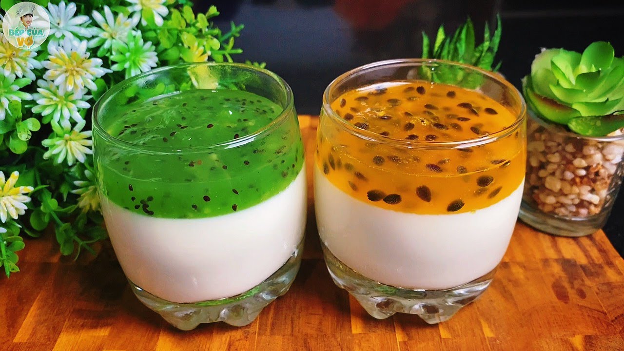 Bánh PANNA COTTA mềm tan thơm béo mát lạnh ngày hè với mứt trái cây tươi | Bếp Của Vợ