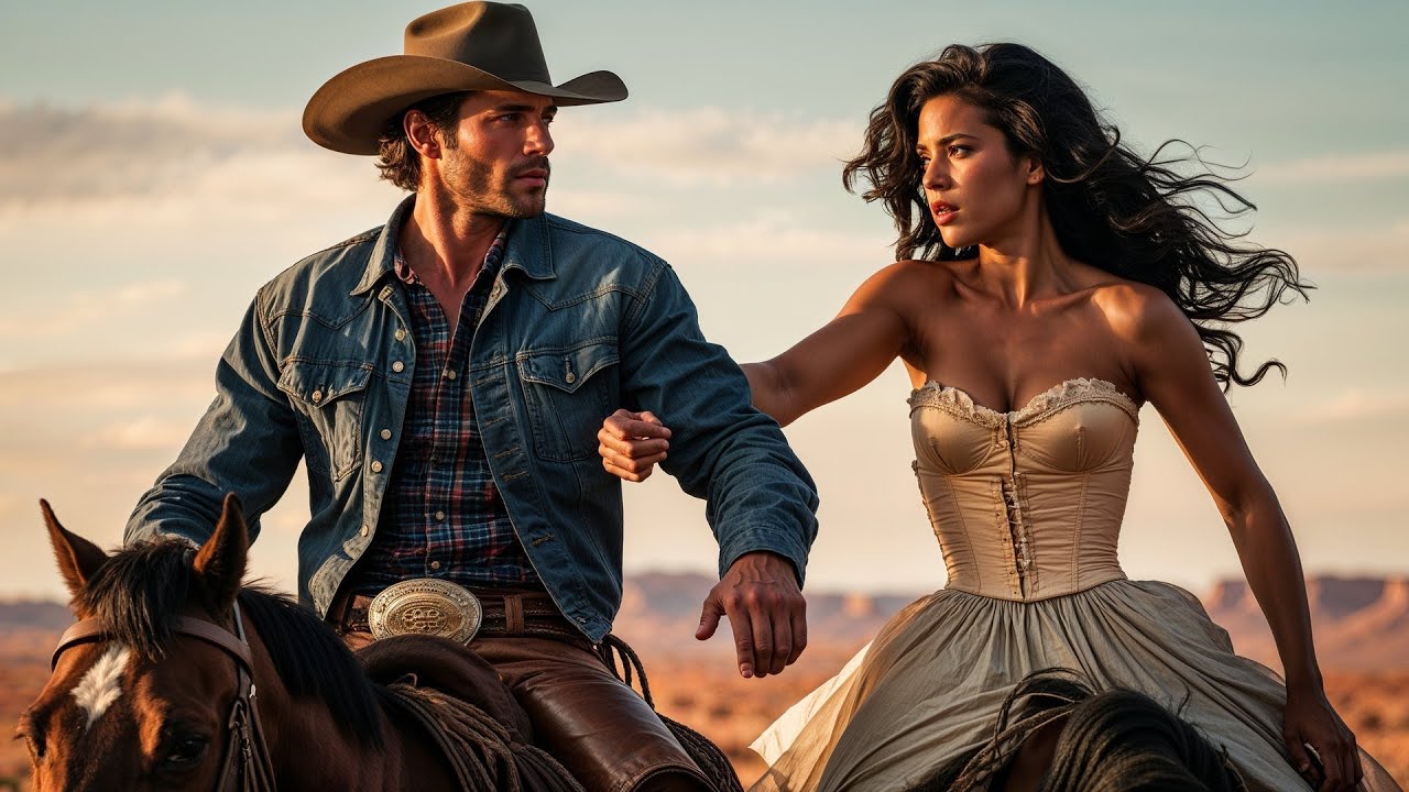 She Was Shot At By Her Husband’s Men, The Cowboy Took Her Hand And Rode For The Border