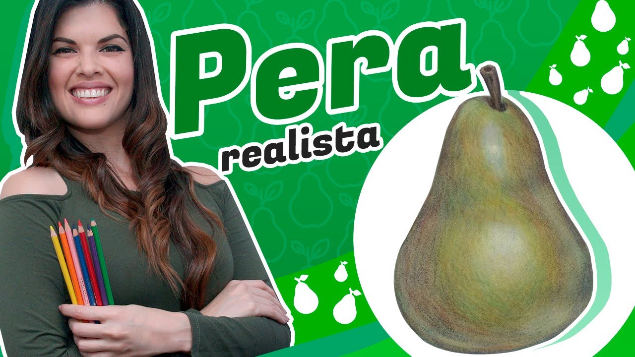 🟢 CURSO GRATIS 🟢de lápices de colores 🖍Clase 3/ PERA REALISTA🤩