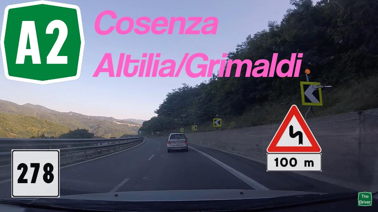 I - Autostrada A2 - Tratto da ammodernare Cosenza-Altilia/Grimaldi