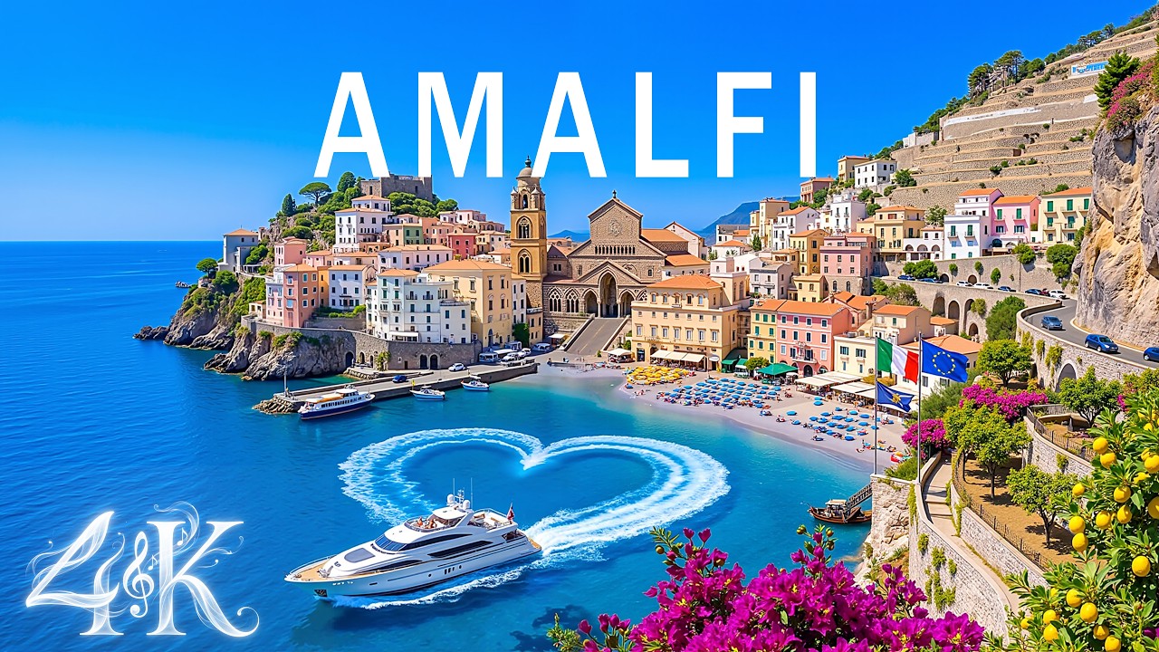 Amalfi Coast 4K 🇮🇹 | Fiordo di Furore, Coastal Cliffs & Mediterranean Luxury | Deep House