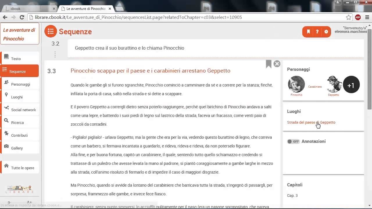 1. CBook - Testo e sequenze / Text and narrative sequences
