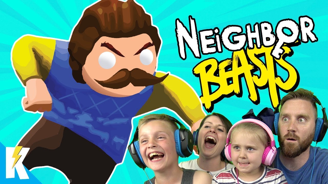 Hello Neighbor in Gang Beasts! (Family Battle Part 3) K-City GAMING