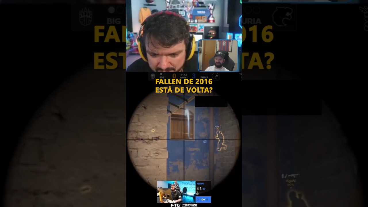 O FALLEN VOLTOU! #cs #cs2 #furia #gaules #games #gaming #shortsvideo