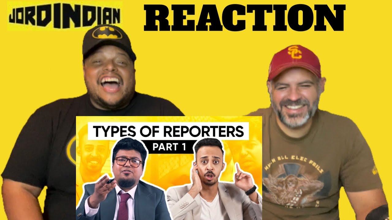 Jordindian - Types of News Reporters & News Channels | Comedy Reaction