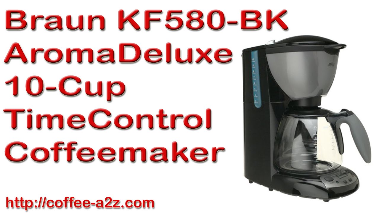 Braun KF580-BK AromaDeluxe 10-Cup TimeControl Coffeemaker with Built-in Brita water filter Review