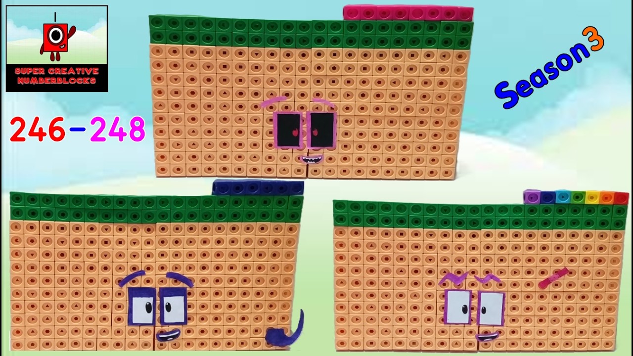 Exploring the New Larger Numberbloks 201-299 Part 16!!! 246-248