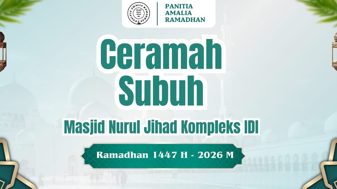 ceramah shubuh hari ke 13 mesjid nurul jihad kompleks idi pettarani makassar