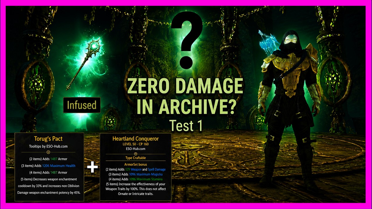 🔥ESO Infinite Archive &mdash; ZERO DAMAGE HACK | Test 1