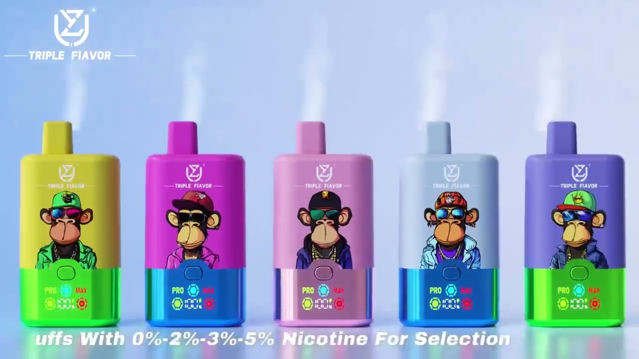 UZY Triple Flavor 60000 60K Puffs Vape 3 in 1 Flavors Original E-Cigarette