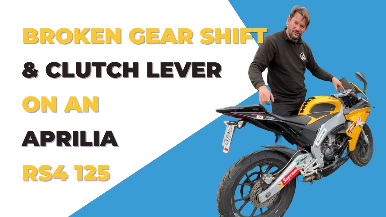 Replacing the Gear Shift & Clutch Lever on an Aprilia RS4 125 Motorbike