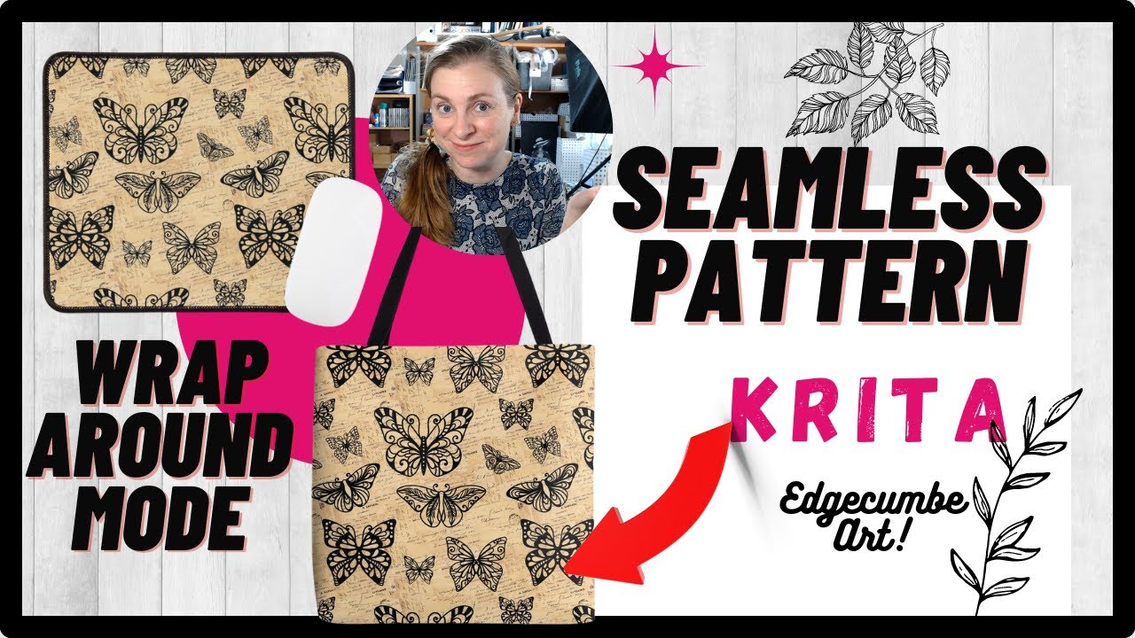 Seamless pattern WRAP AROUND MODE in KRITA - using PNG images