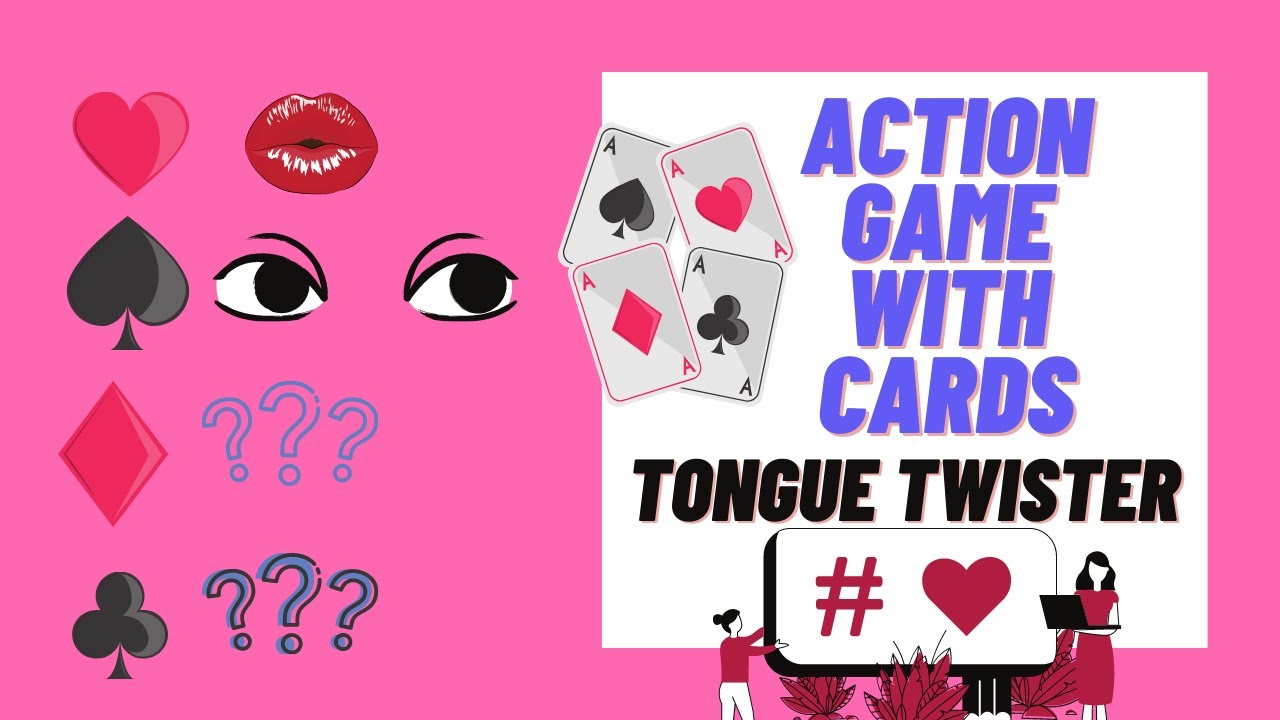 Action Game, Tongue Twister With Cards |Ready to Play MInute Game| Prachi Kitty Party Games