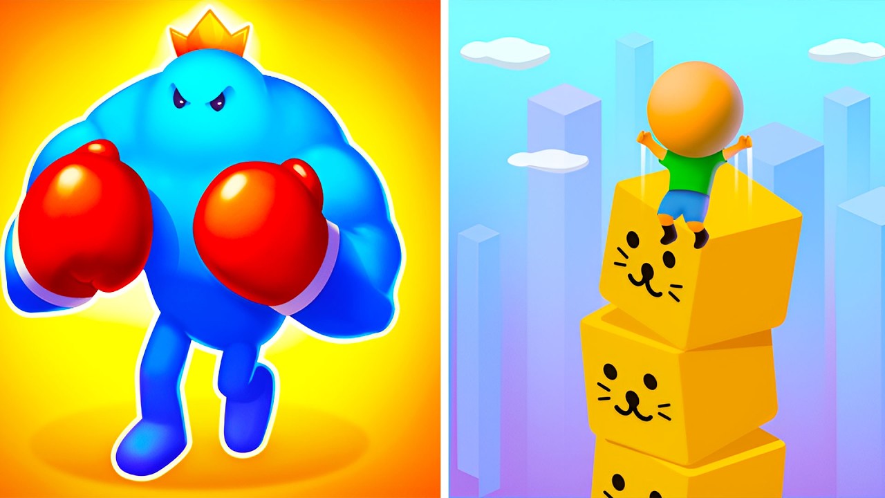 Punchy Race VS Cube Surfer 👊🟦 All Levels Max Update Walkthrough Mobile NEW Gameplay P6RX