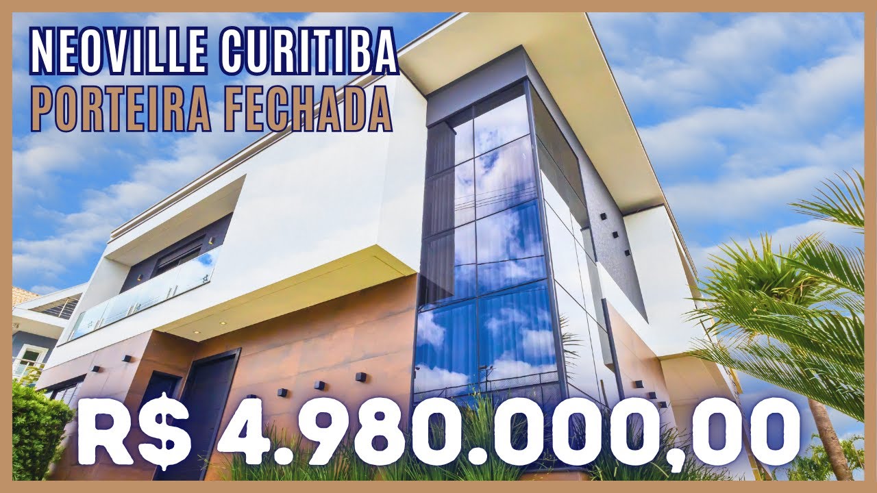 CASA ALTO PADRÃO A VENDA COM TUDO NO NEOVILLE EM CURITIBA