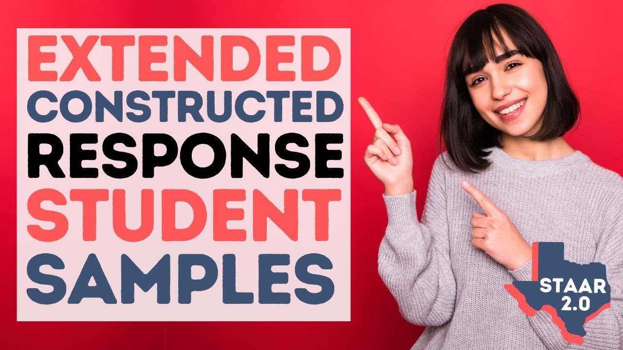 STAAR ECR Sample Student Responses