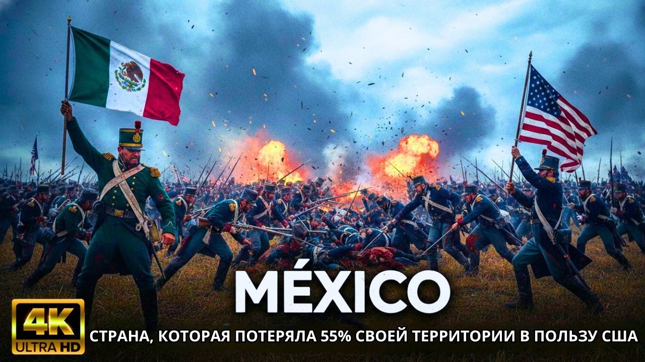 МЕКСИКА (1848): СТРАНА, КОТОРАЯ ПОТЕРЯЛА 55% СВОЕЙ ТЕРРИТОРИИ В ПОЛЬЗУ США – САМАЯ КРУПНАЯ ...