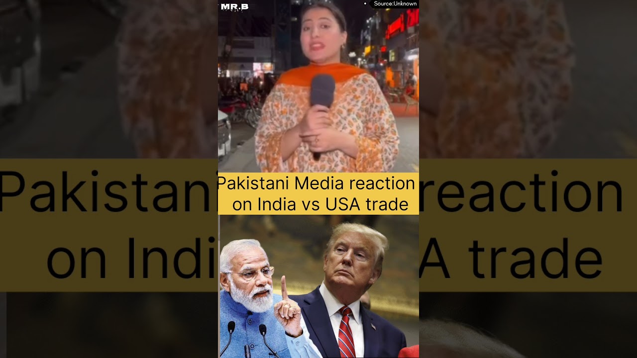 Pakistani public media reaction on India vs USA trade during Trump tarrifs #shorts