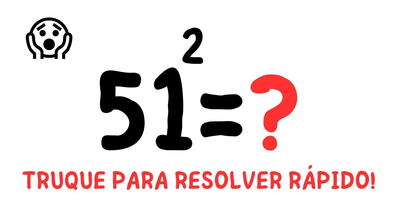 😱COMO ELEVAR QUALQUER NÚMERO AO QUADRADO EM 5 SEGUNDOS😱 Muito Fácil! Matemática Básica🚀