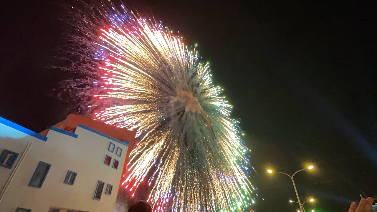 灣裡文聖堂入火安座 #高空電子煙火🎆