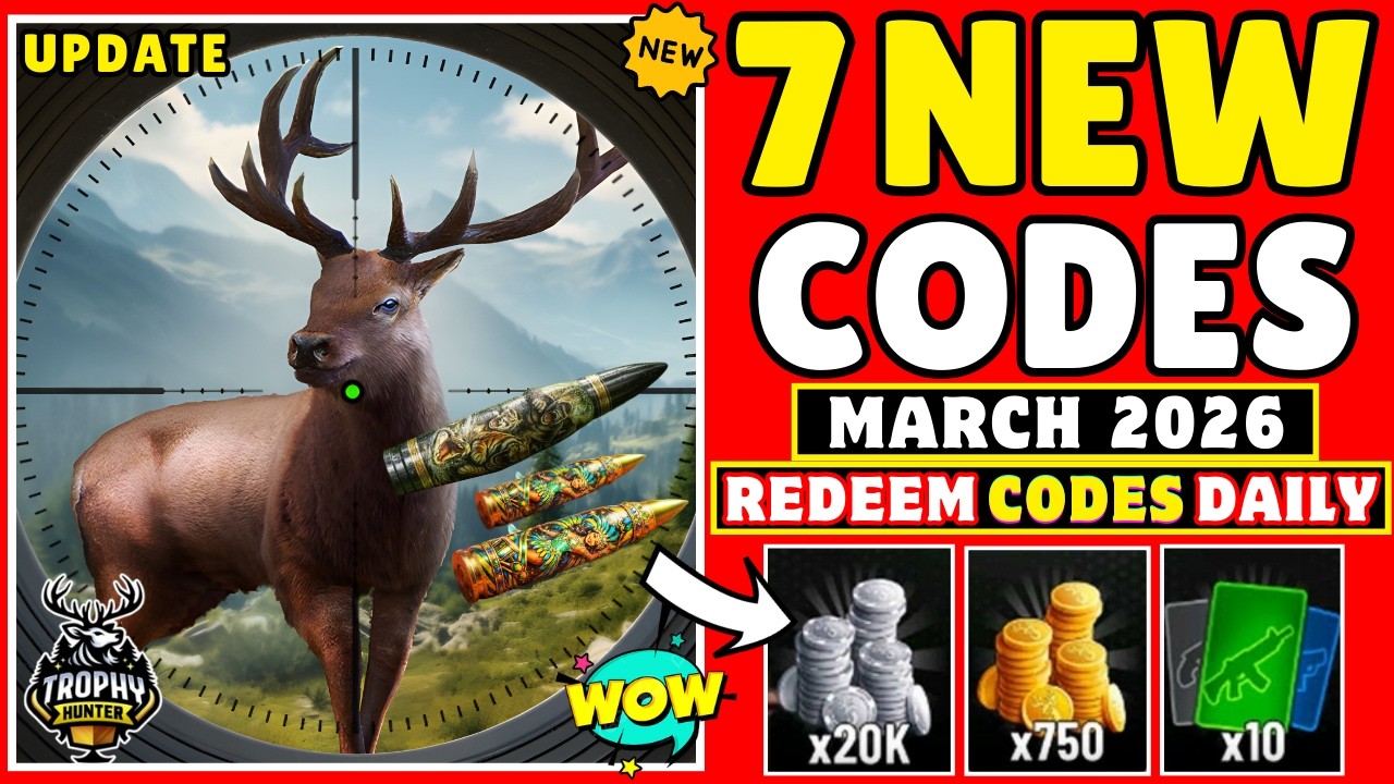 🎁 MARCH NEW CODES 🎁 TROPHY HUNTER GIFT CODES 2026 - TROPHY HUNTER CODES - TROPHY HUNTER GAME