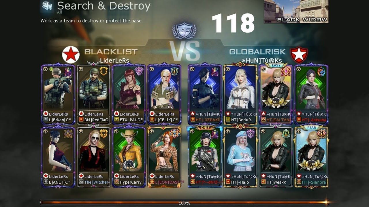»HuN]Tú®Ks™ VS LiderLeRs Black Widow [CrossFire Clan War] #118