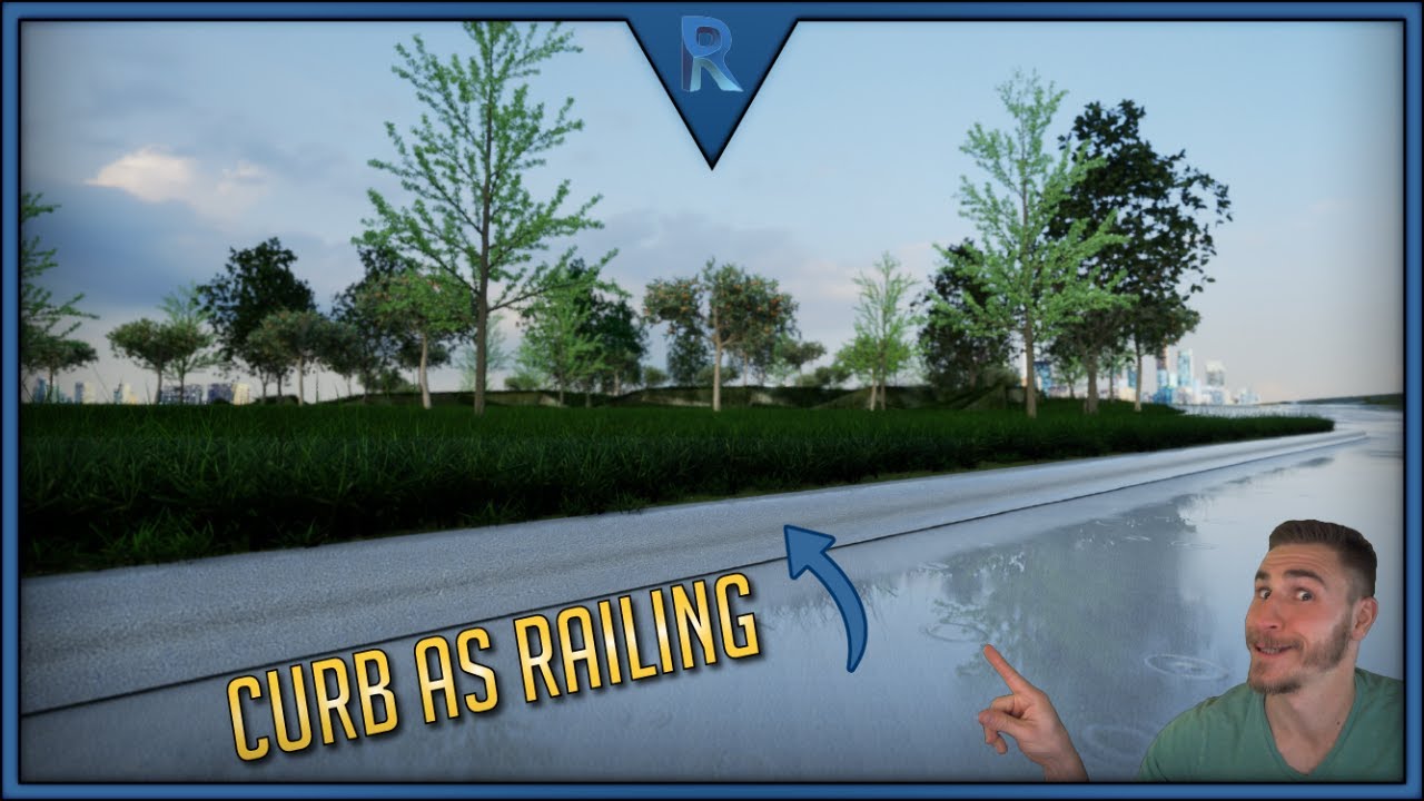 How to Model a Curb as a Railing | Revit