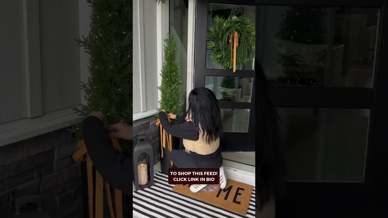 Transform Your Small Porch for the Holidays with Amazon Decor!